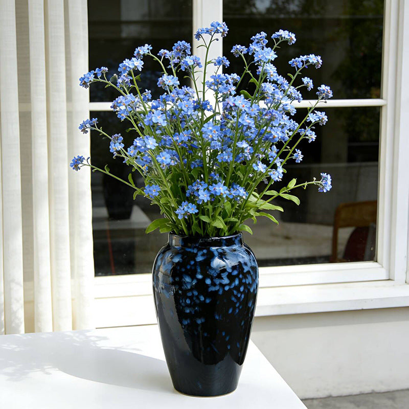 Handmade Glazed Ceramic Vase for Home Decoration
