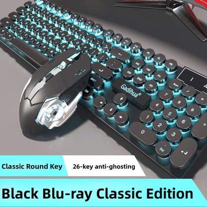 Mechanical Feel Gaming Keyboard and Mouse Set