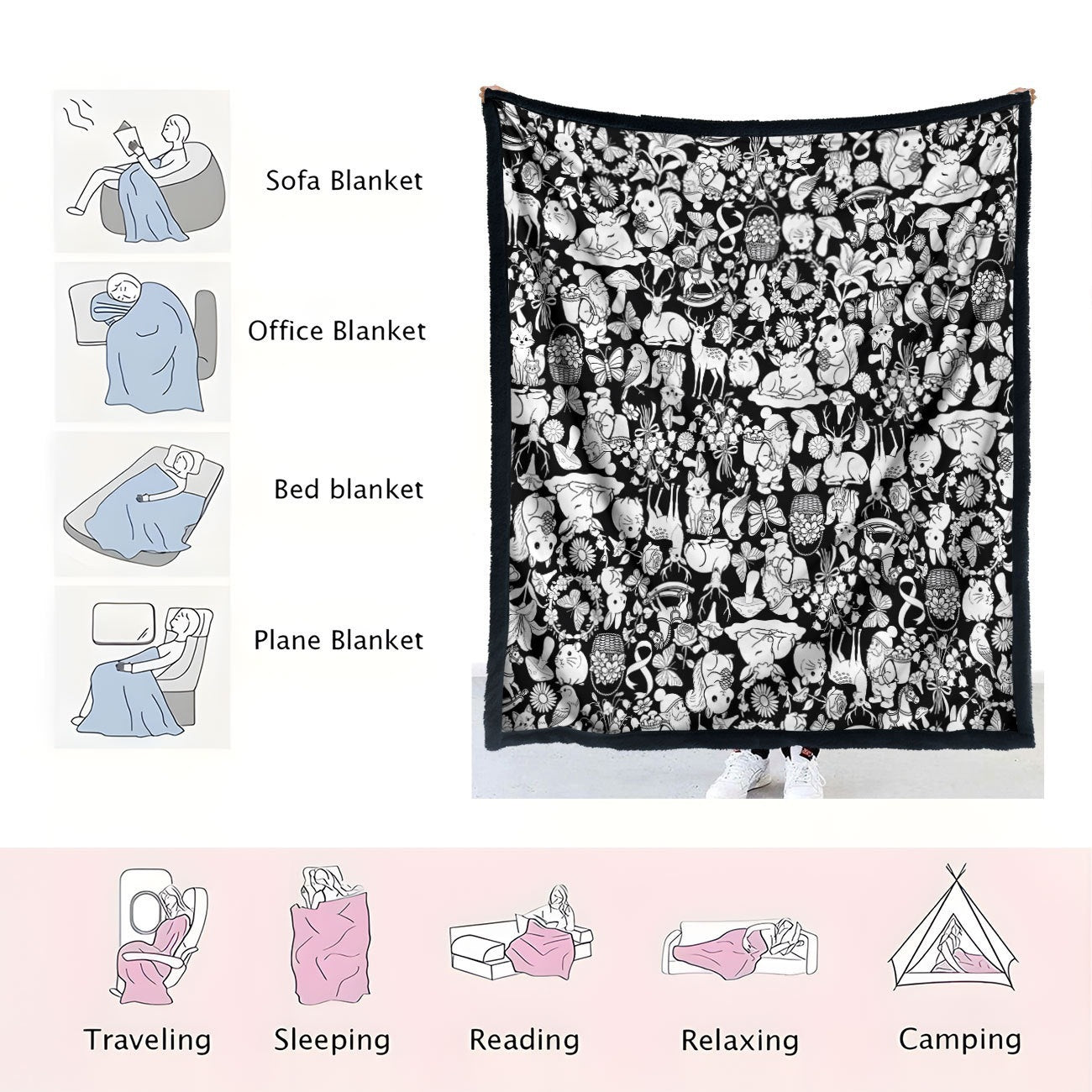 Handmade colored brush coloring mat