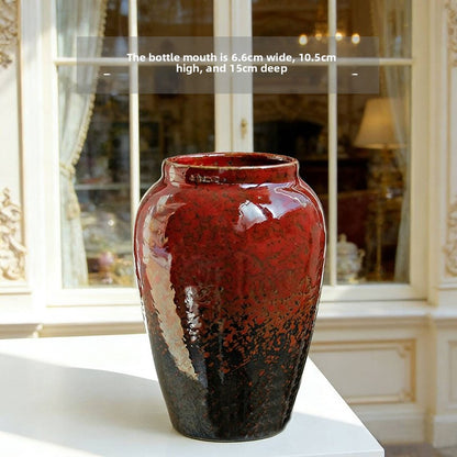 Handmade Glazed Ceramic Vase for Home Decoration