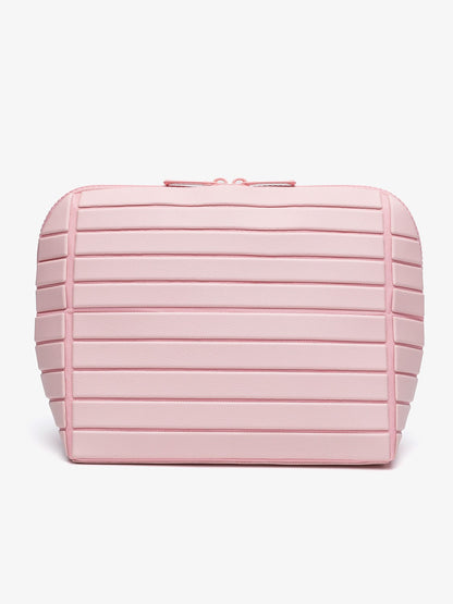 Geometric Rhombus Cosmetic Bag with Partitioned Storage