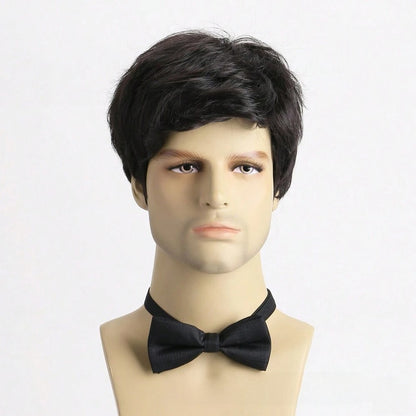Men Short Curly Synthetic Wig
