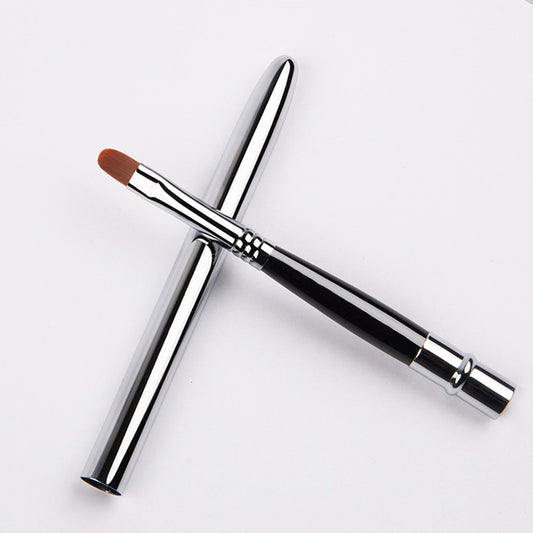 Portable makeup brush