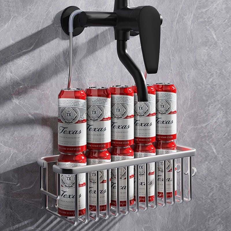 Bathroom Shower Rack No-Drill Drainage Basket