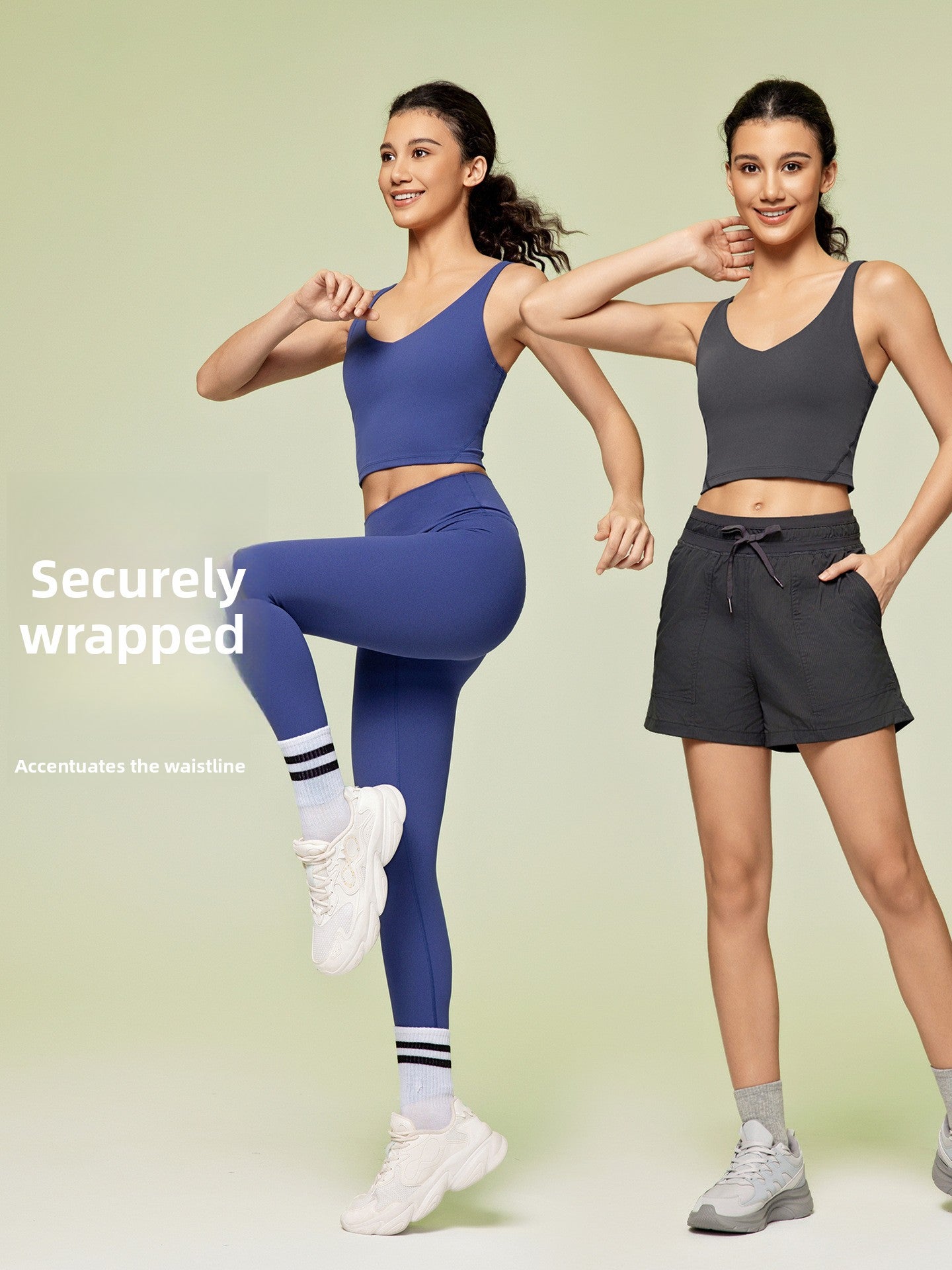 Women's shock-absorbing U-shaped back-support yoga underwear