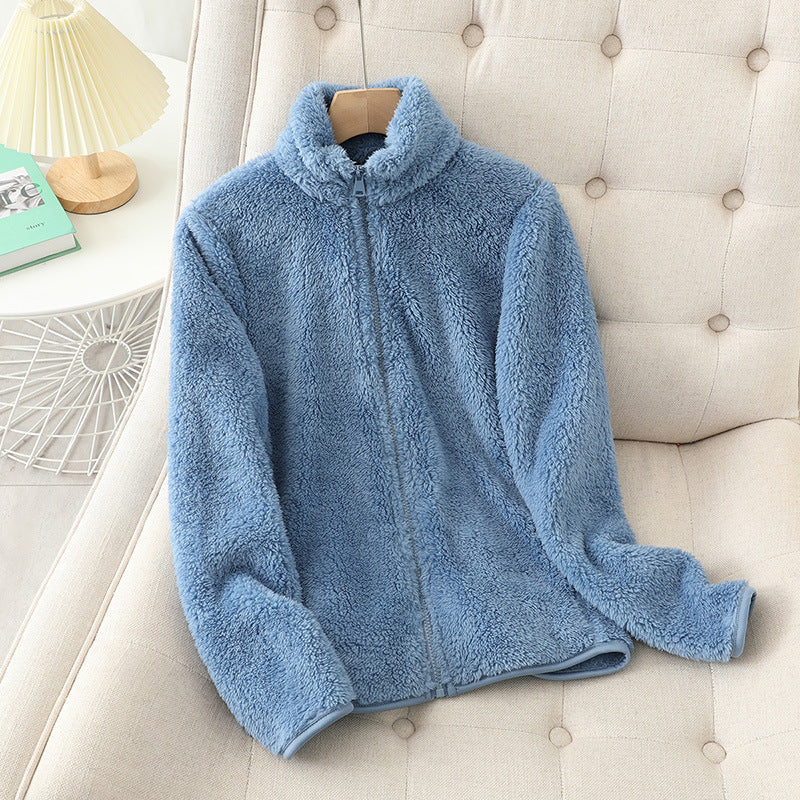 Double-Sided Plush Velvet Jacket