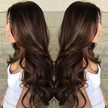 Natural synthetic fiber wig