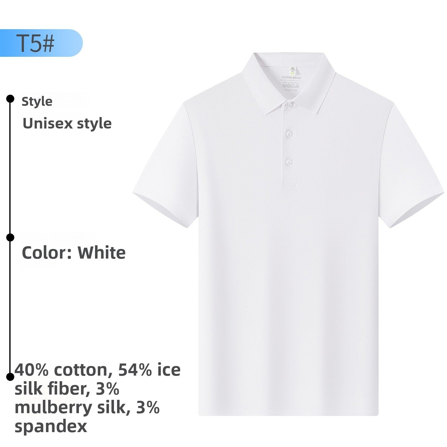 Mens Water-Gloss Polo Shirt