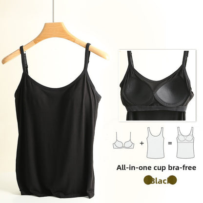 Camisole with built-in chest pads