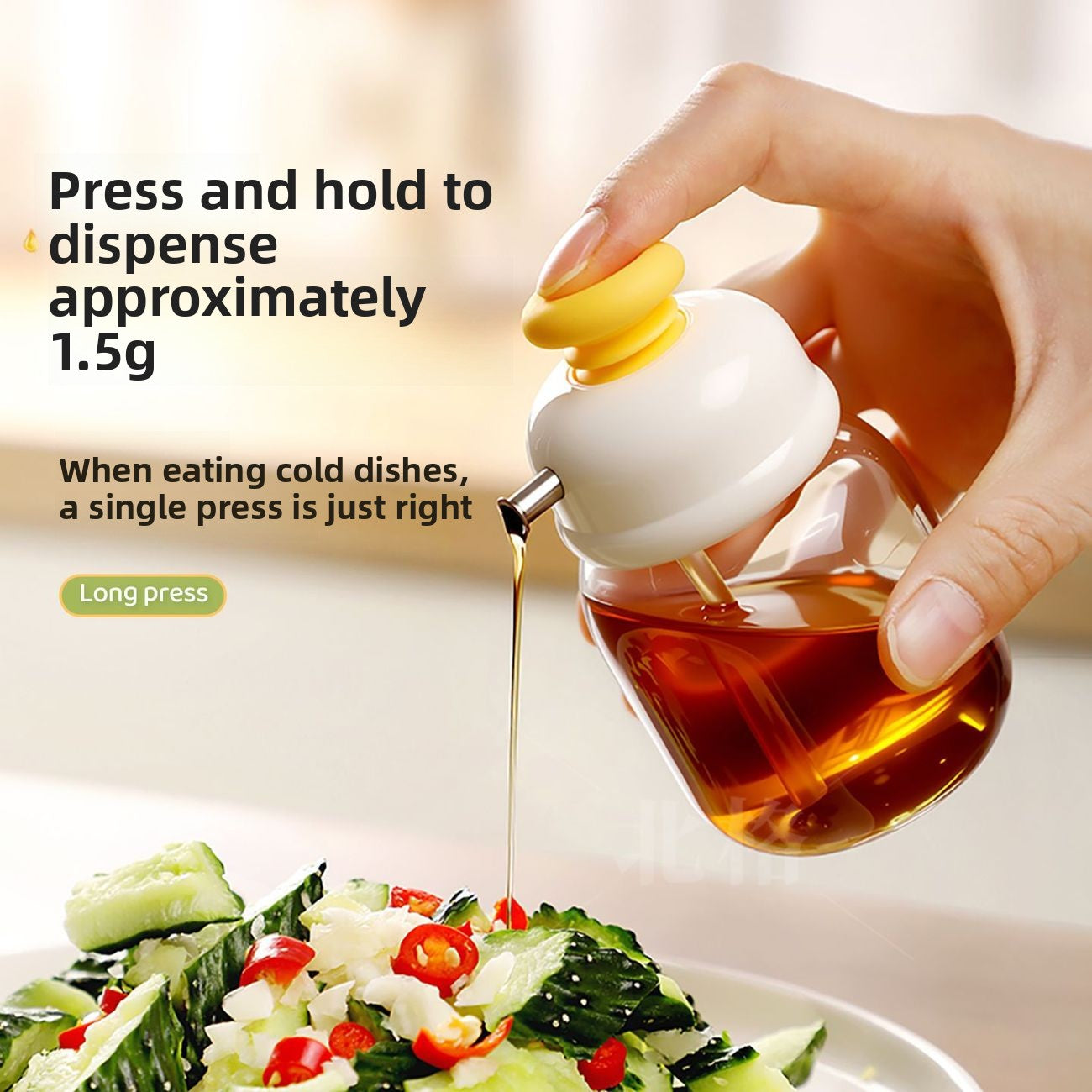 Mini Glass Condiment Dispenser Bottle
