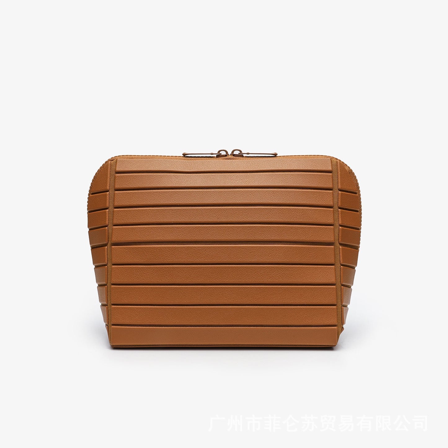 Geometric Rhombus Cosmetic Bag with Partitioned Storage