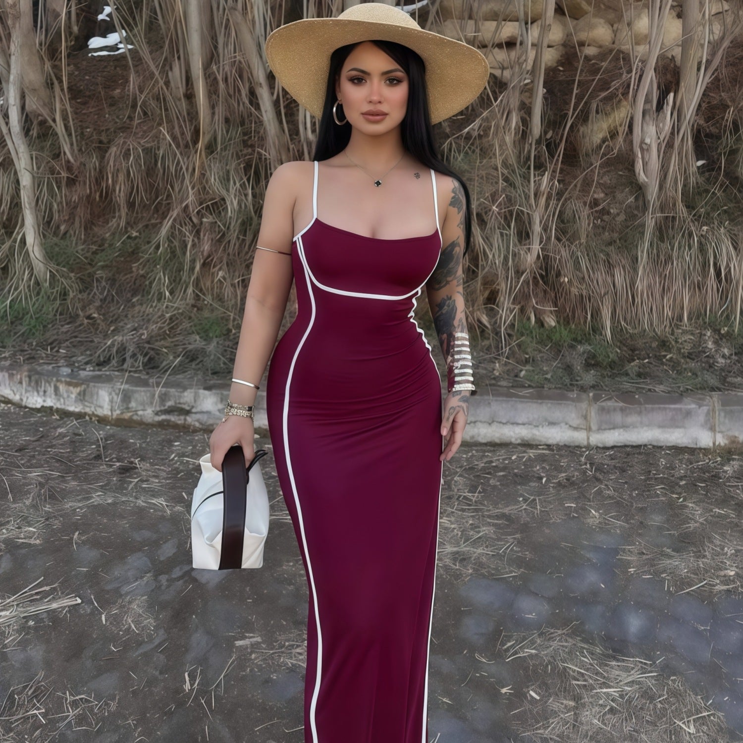 Adjustable Strap Bodycon Dress