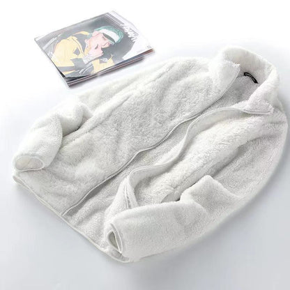 Double-Sided Plush Velvet Jacket