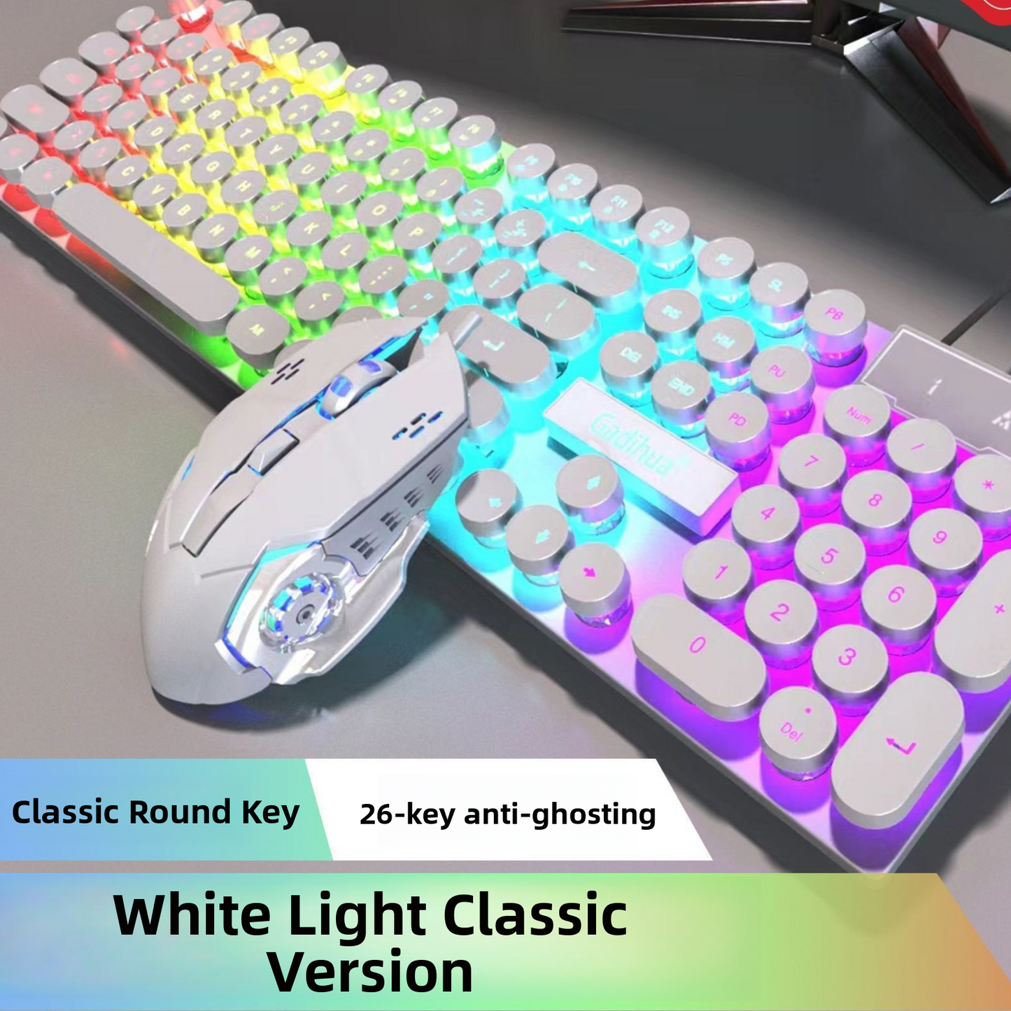 Mechanical Feel Gaming Keyboard and Mouse Set