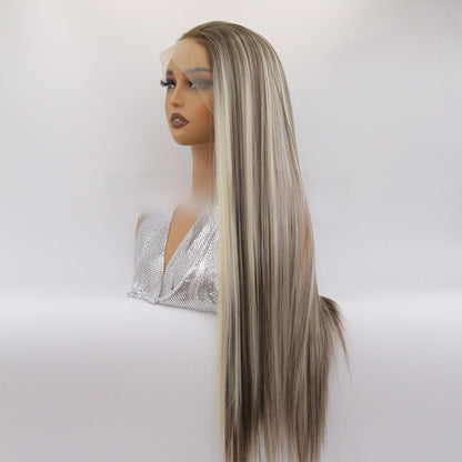 Women's Headgear High Temperature Silk Front Lace Wig Headgear