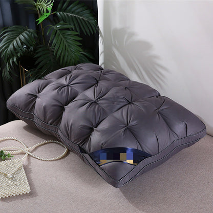 Twisted Feather Velvet Cervical Support Pillow