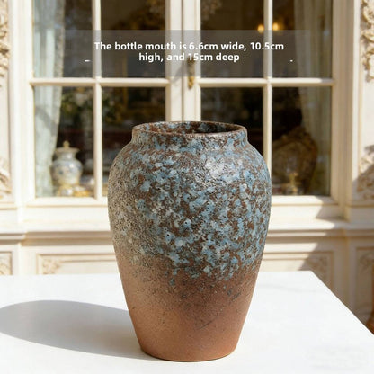 Handmade Glazed Ceramic Vase for Home Decoration