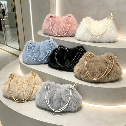 Plush Cloud Crossbody Bag for Women
