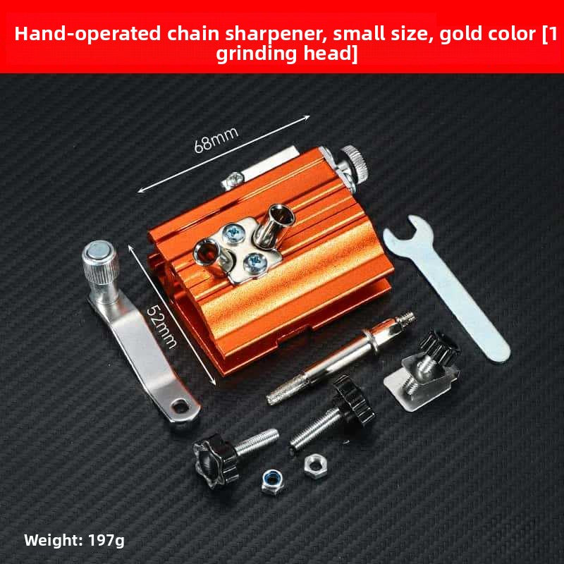 Hand-Cranked Chainsaw Chain Sharpening Tool