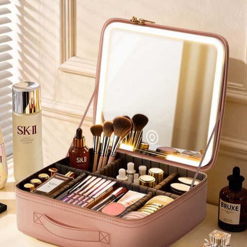 LED makeup bag