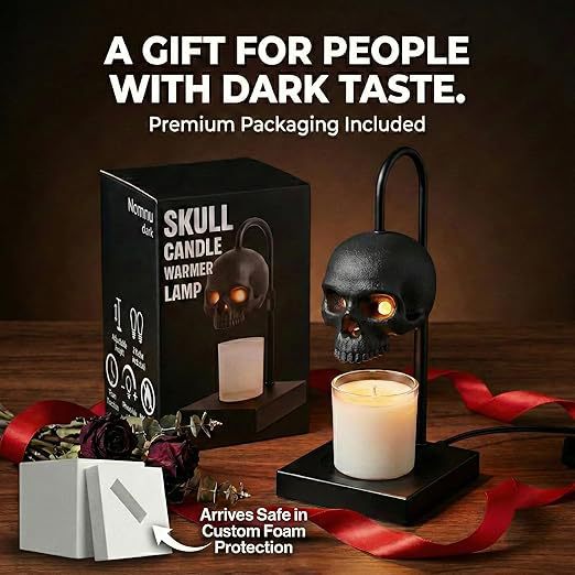 Skull Shaped Adjustable Table Lamp