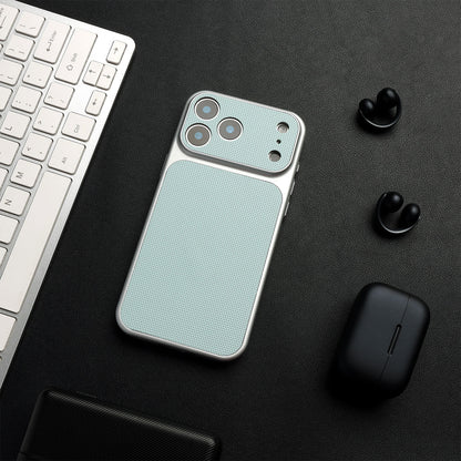 Leather Diamond Pattern Soft Phone Case with Large Window for iPhone