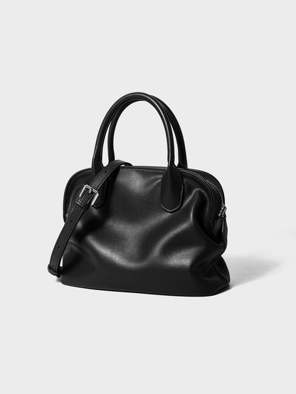 Premium Cowhide Shell Crossbody Bag