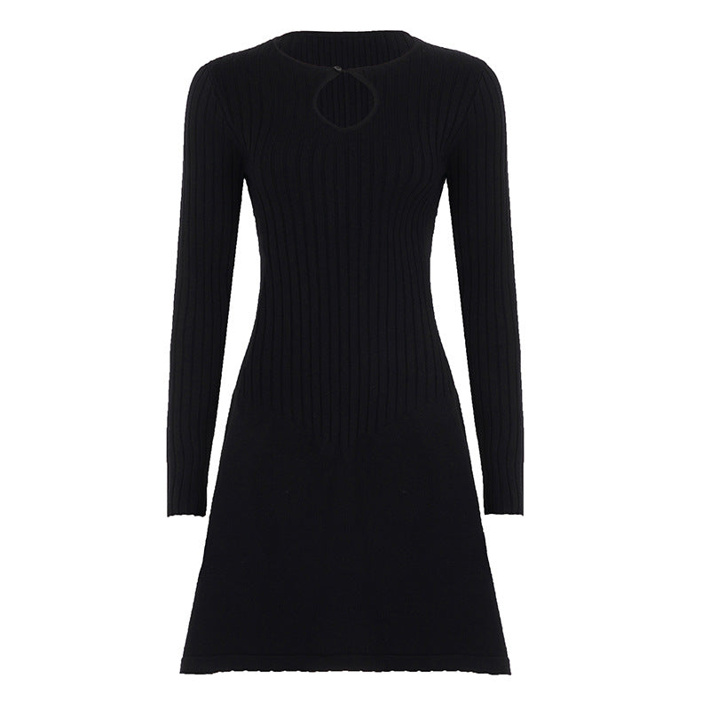 Women's Long Sleeve Lace A-Line Dress