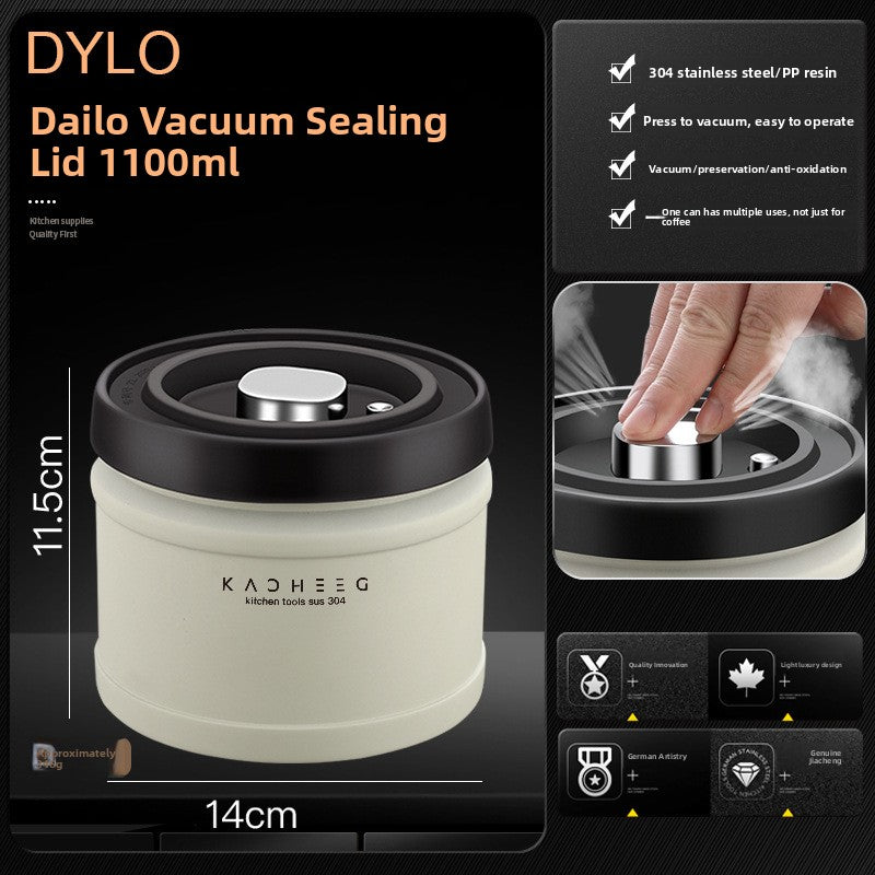 Stainless Steel Vacuum Sealed Storage Jar