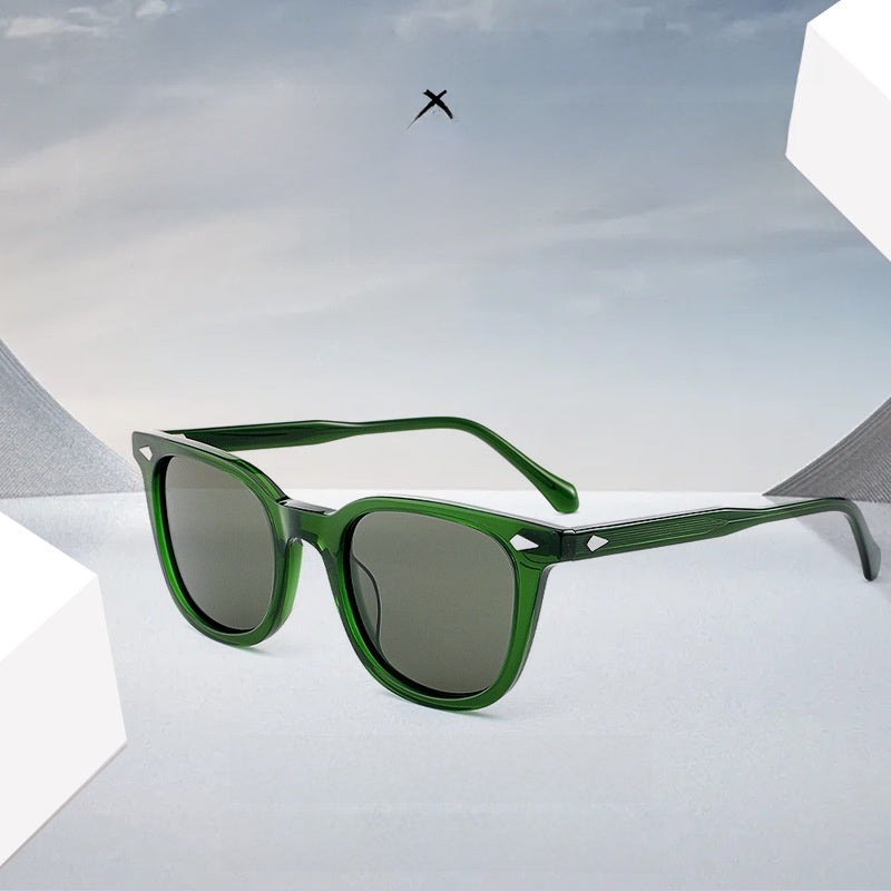 Classic Square Round Frame Polarized Sunglasses