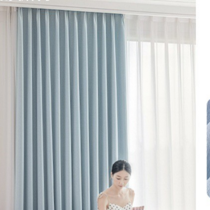 Double Sided Blackout Chenille Curtains