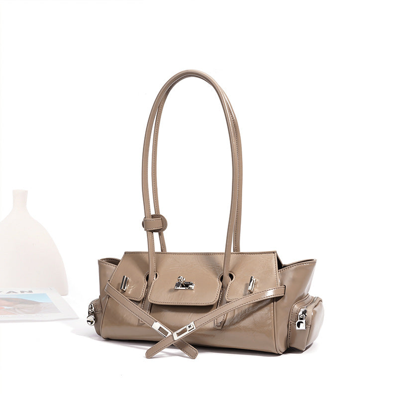 Genuine Leather Shoulder Handbag
