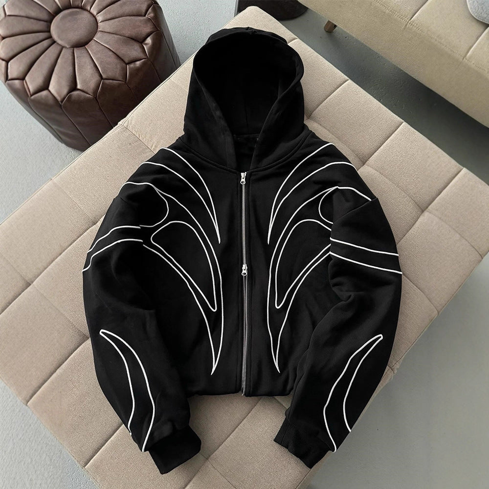 Stylish loose cardigan sweatshirt