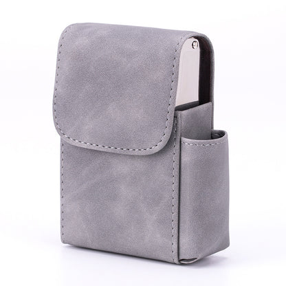 Stainless Steel Cigarette Box with Integrated Lighter