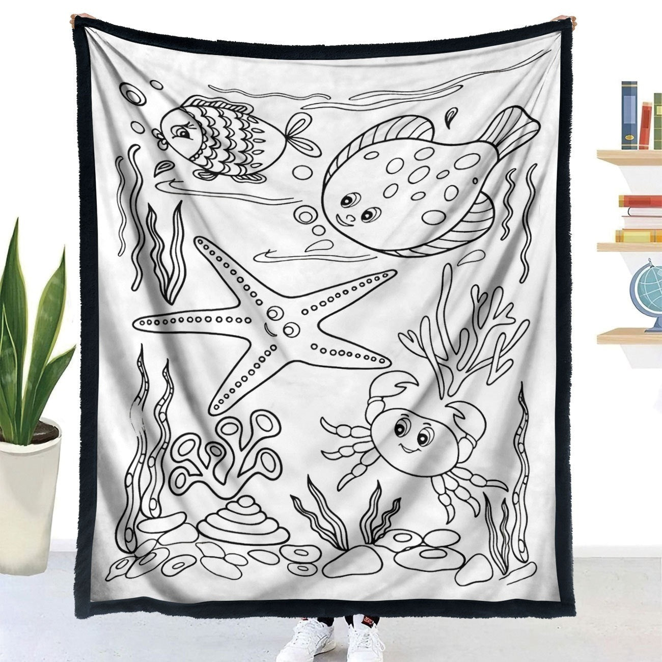 Handmade colored brush coloring mat