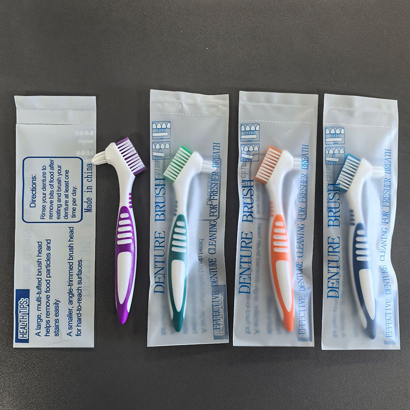 Double-headed Denture Cleaning Brush
