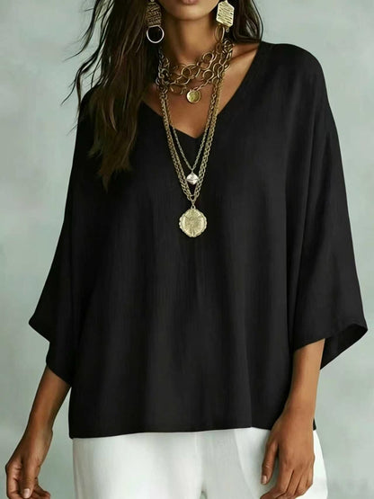 Women's Loose Fit V-Neck T-Shirt