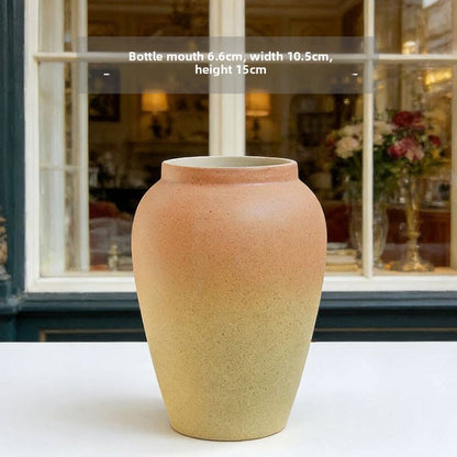 Handmade Glazed Ceramic Vase for Home Decoration