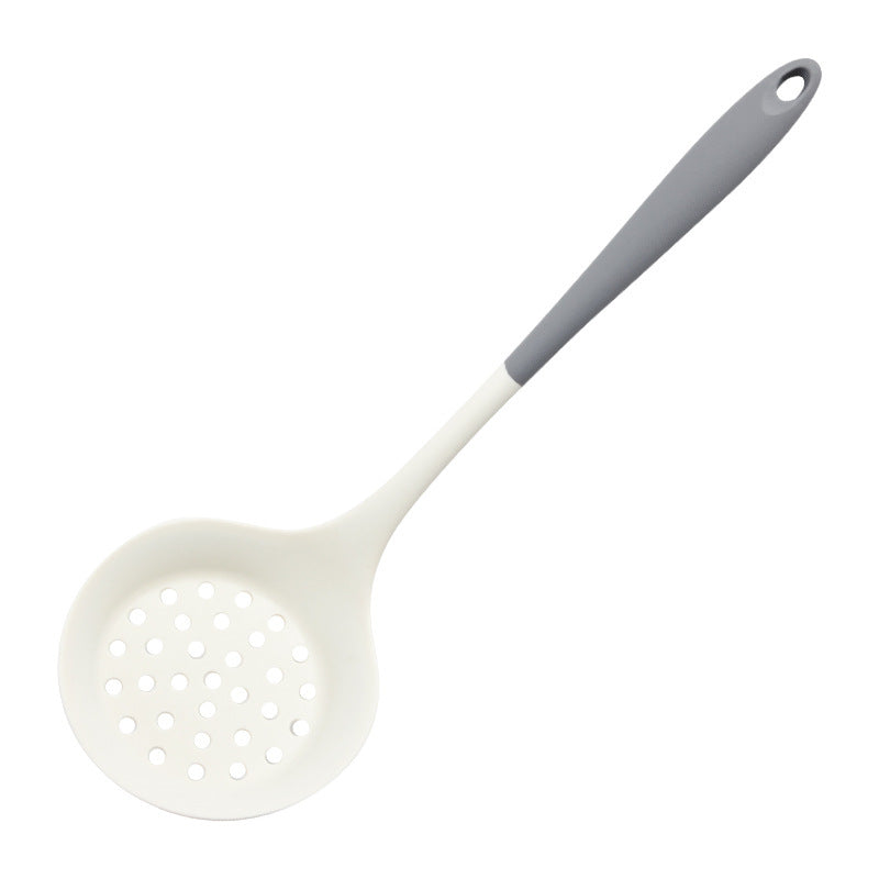 Household Food-Grade Gray-White Two-Color Silicone Spatula and Soup Spoon