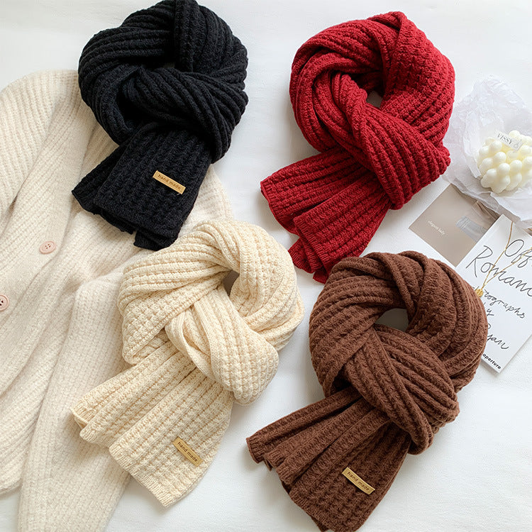 Korean Style Knitted Wool Scarf