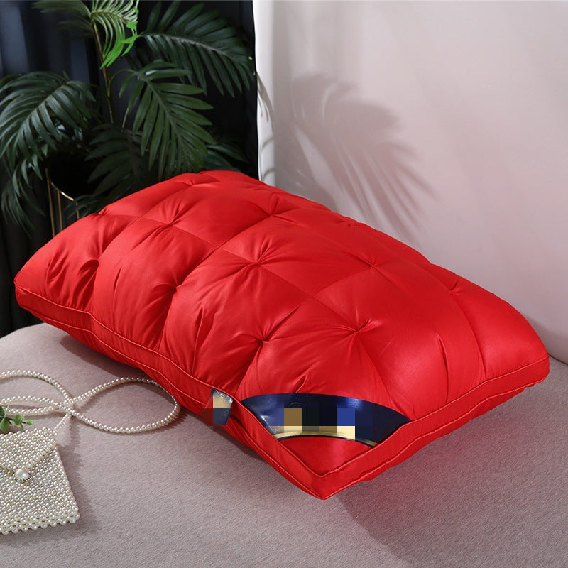 Twisted Feather Velvet Cervical Support Pillow