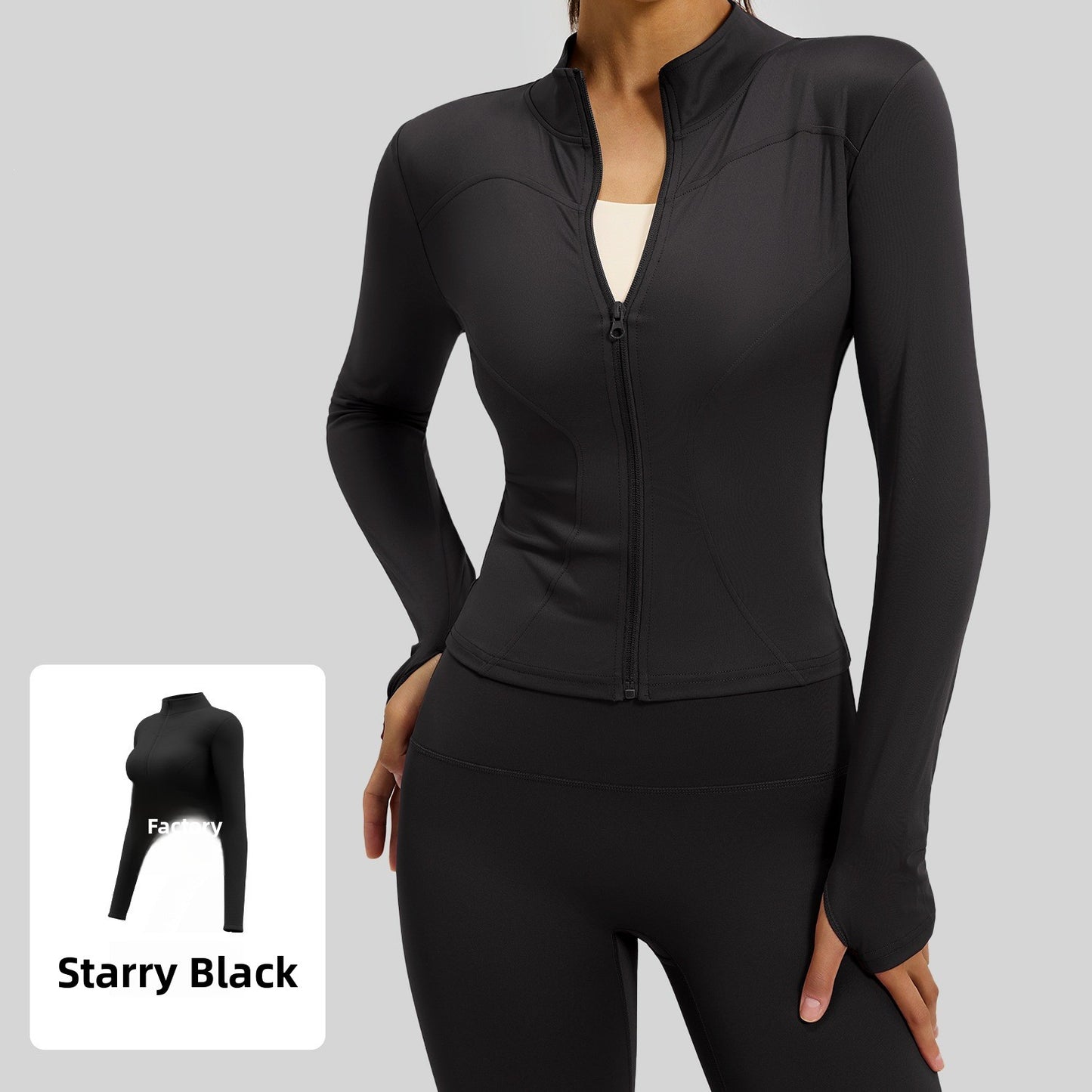 Women's fitted stretch yoga top