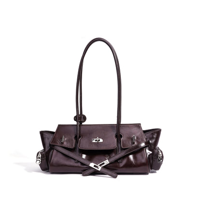 Genuine Leather Shoulder Handbag