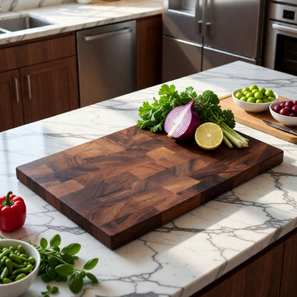 Walnut wood cutting board