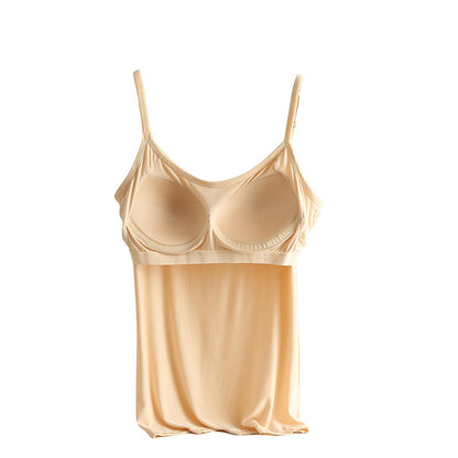Camisole with built-in chest pads