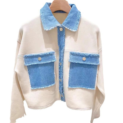 Knitted cardigan jacket