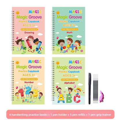 Reusable Magic Groove Calligraphy Practice Books