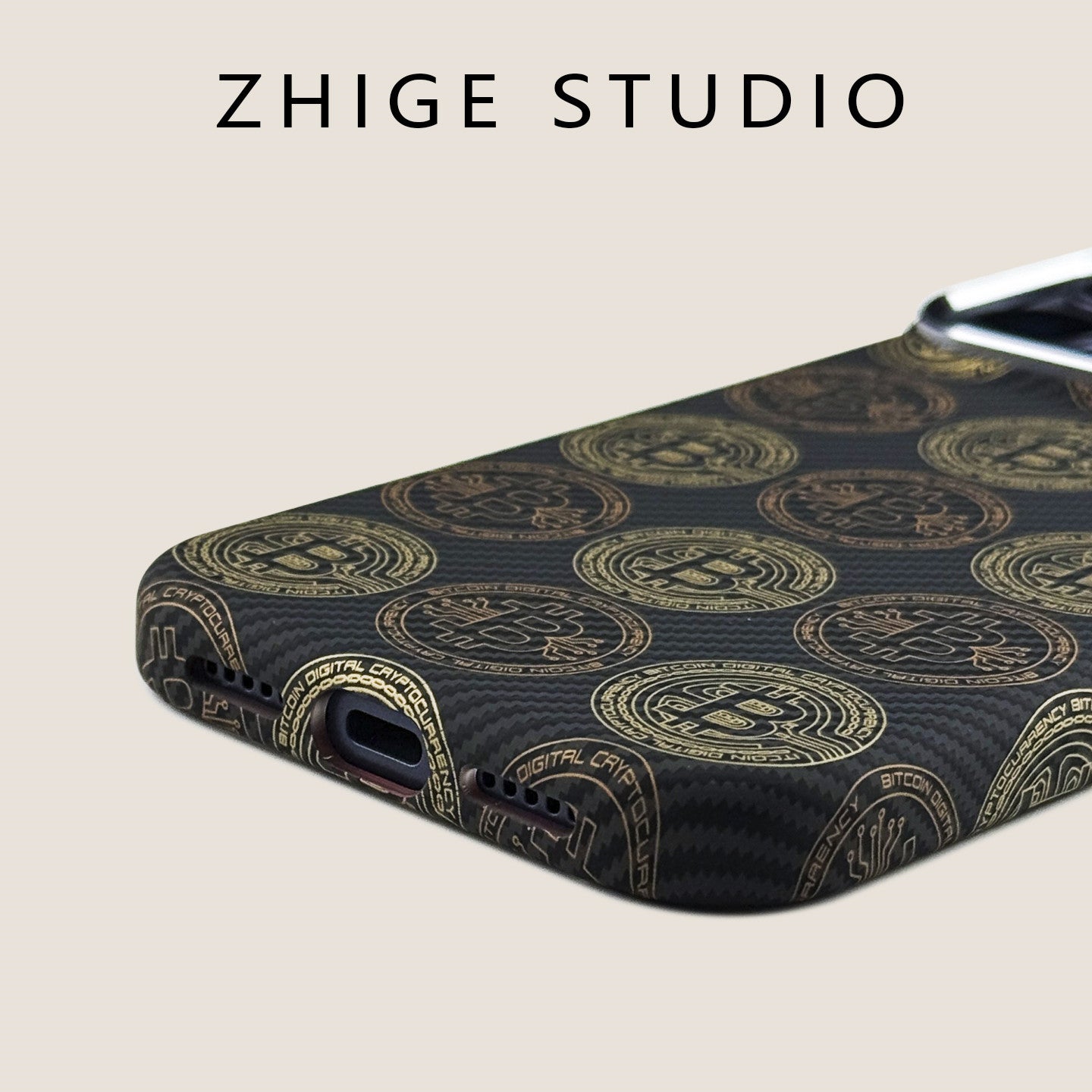 Magnetic Bitcoin Design Phone Case