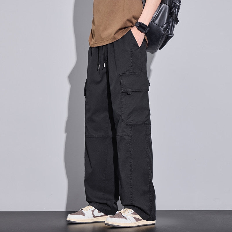 Summer Ice Silk Casual Cargo Pants for Men