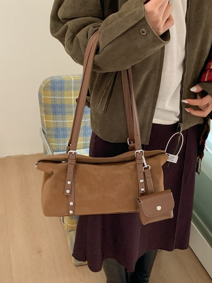 Casual Retro Frosted Crossbody Bag